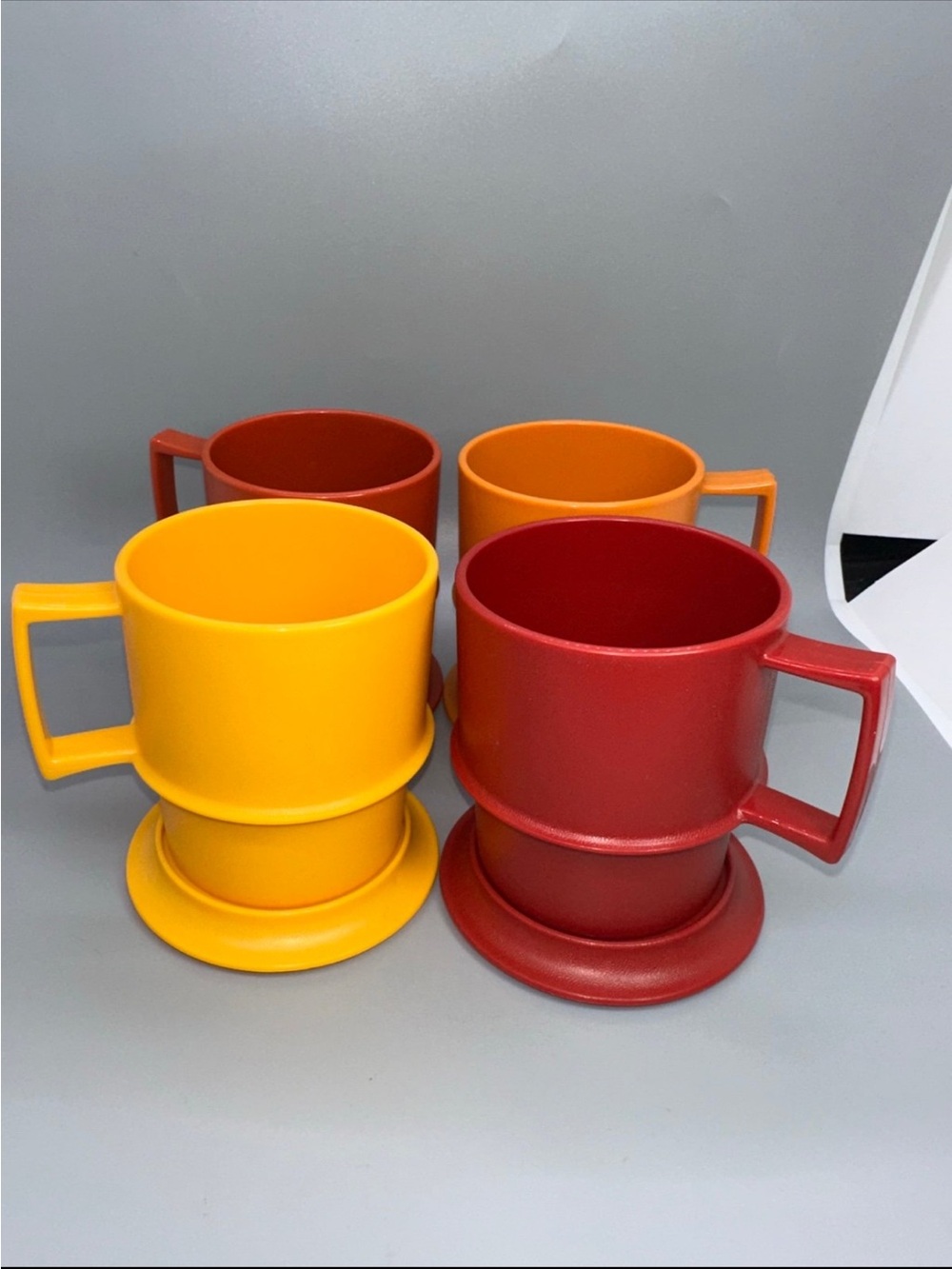 Tupperware Vintage Stacking Coffee Cups
With Lids/Coasters Set Of 4 - Picture 4 of 10